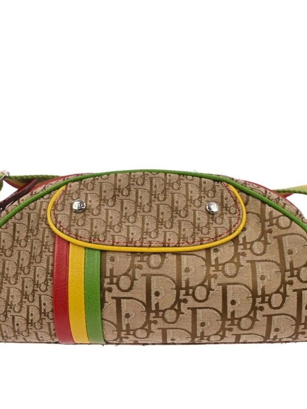 Christian Dior Rasta-Color Trotter Saddle Shoulder Bag 00RU0094 116872